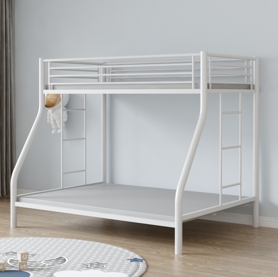 Modern Metal Single Over Double Bunk Bed-B112