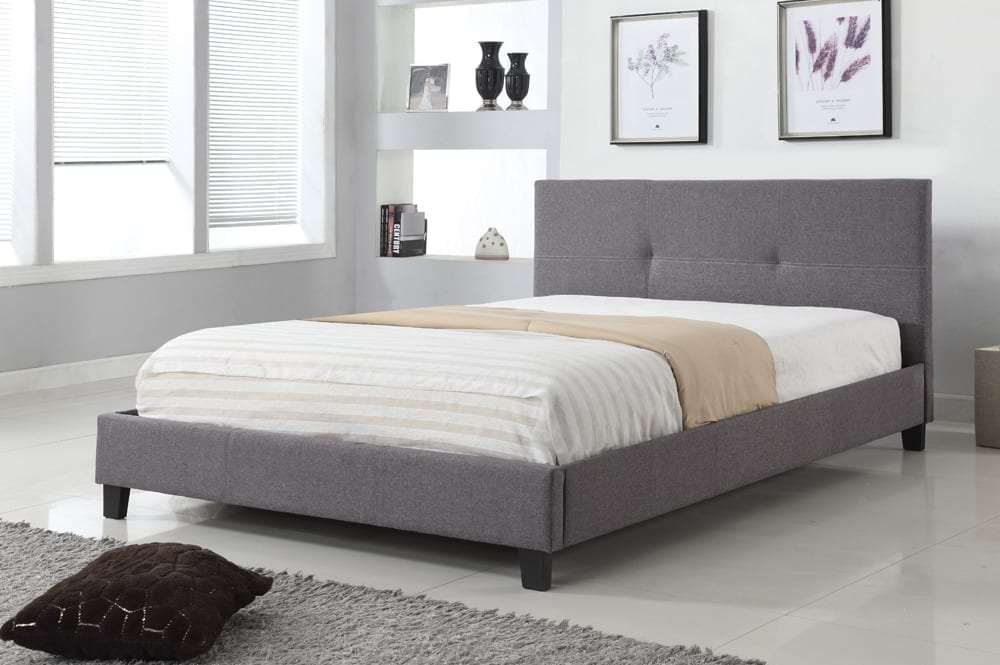 Linen Platform Bed-T2358