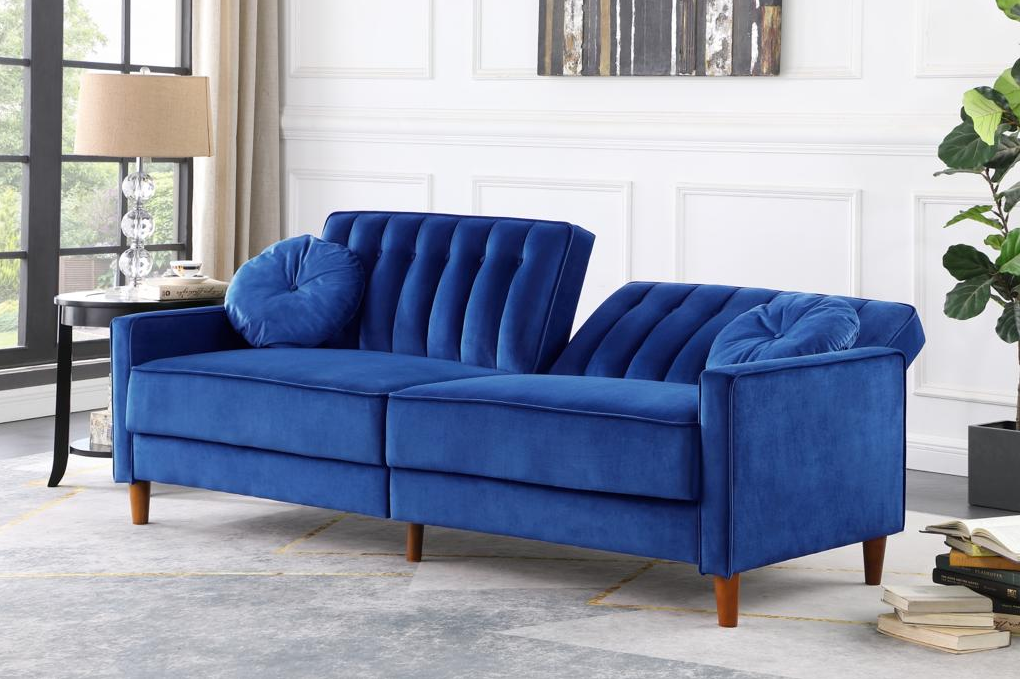 Modern Velvet Convertible Sofa Bed-ANGEL