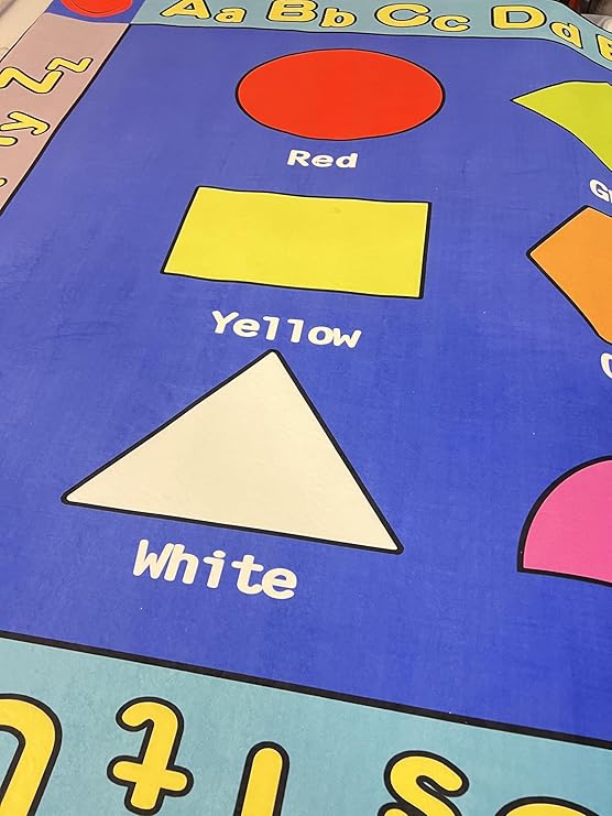 Extra-Large Educational Shapes Kids Rug – Learn & Play in Comfort-SHAPE