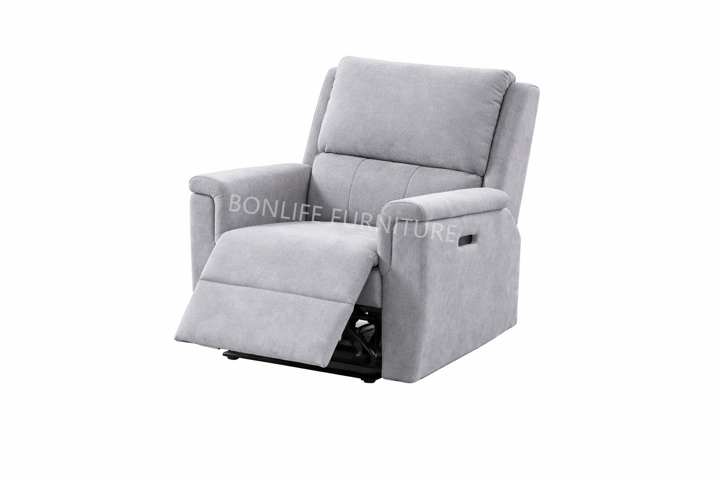 Grey Power Recliner Sofa Set with USB Charging-I8155