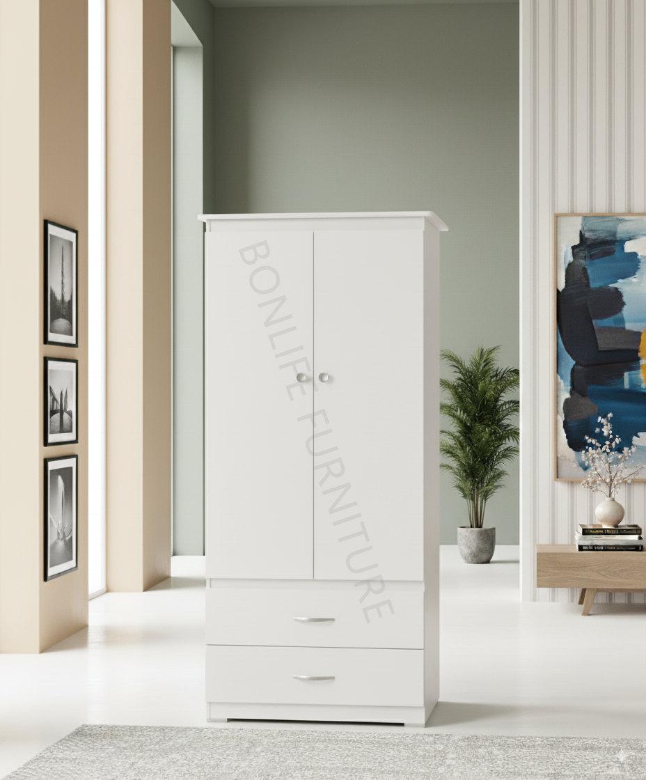 Canadian-Made Panel Wardrobe with Drawers