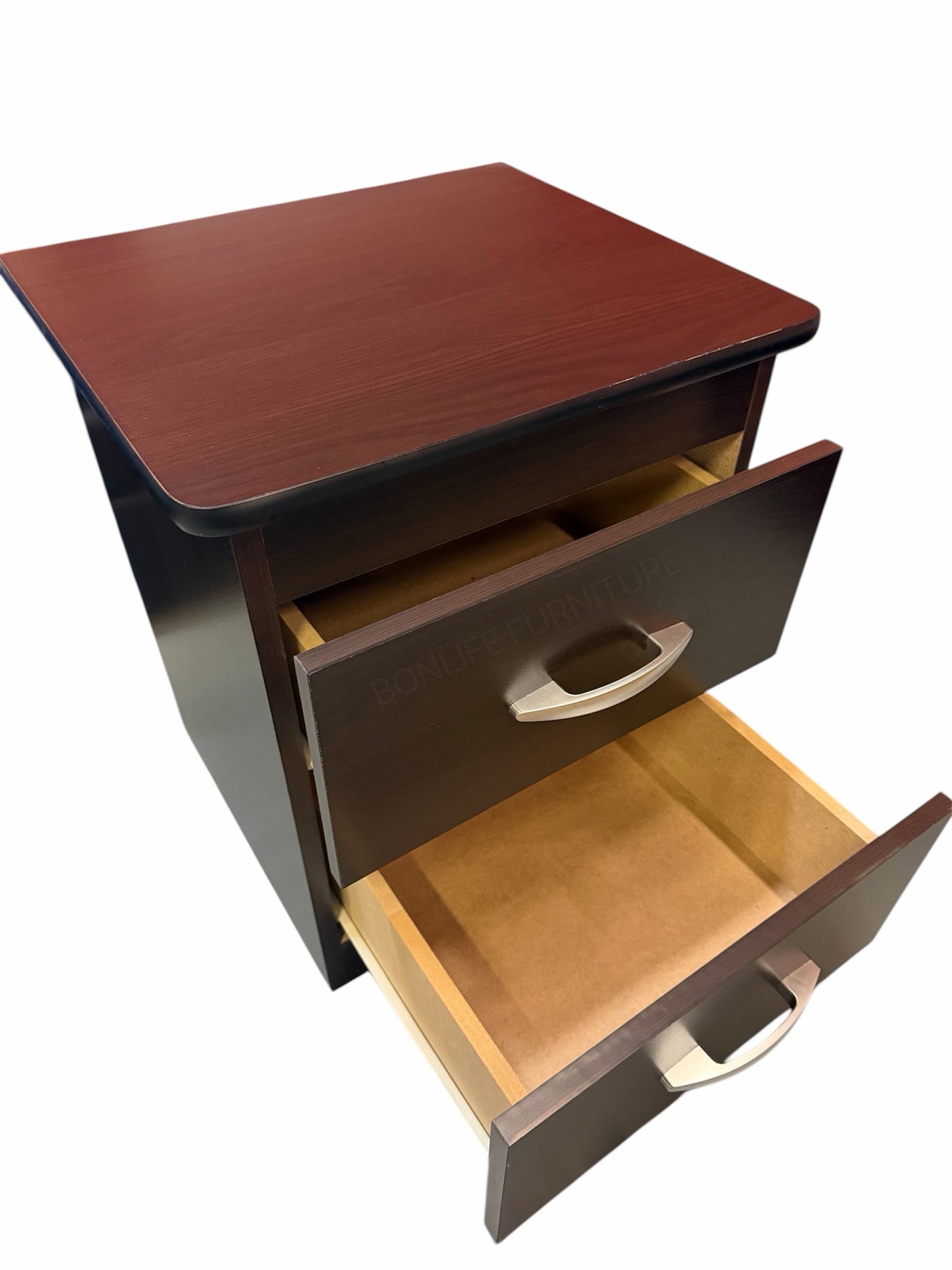 2-Drawer Nightstand – 22”H x 18”W x 16”D | Modern Bedside Table | Made in Canada