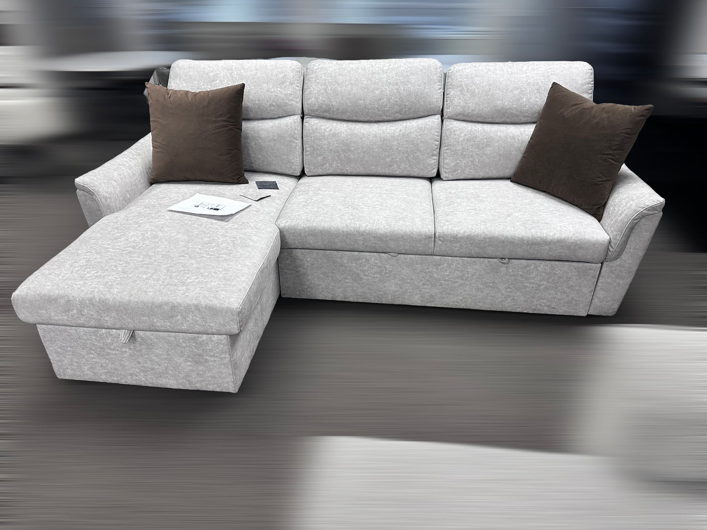 Reversible Sectional Sofa Bed with Storage-BOAT