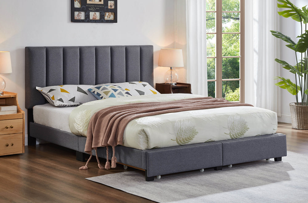 Contemporary Storage Platform Bed-T2120