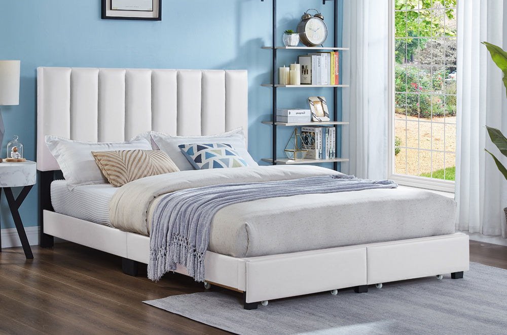Contemporary Storage Platform Bed-T2120