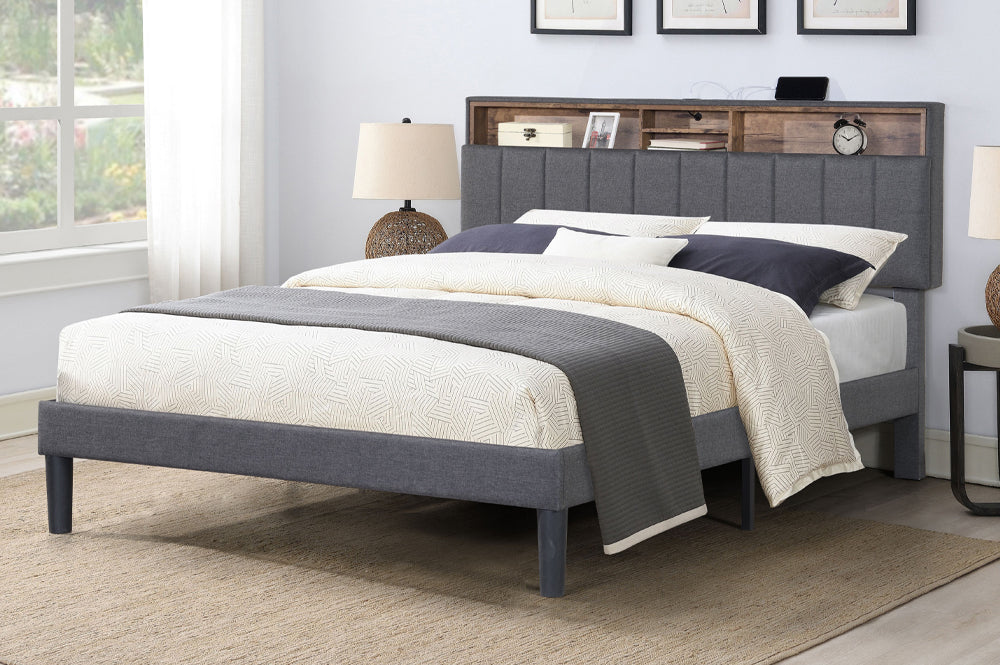 Platform Bed with Storage-T2178