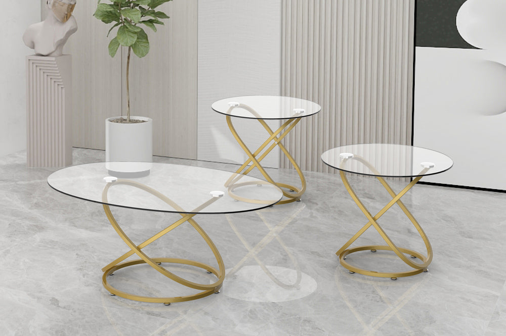 Glass Coffee Table Set -T5019