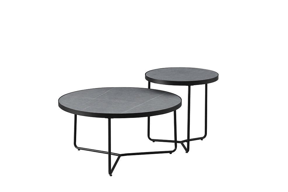 Set of 2 Round Coffee Tables-I2621