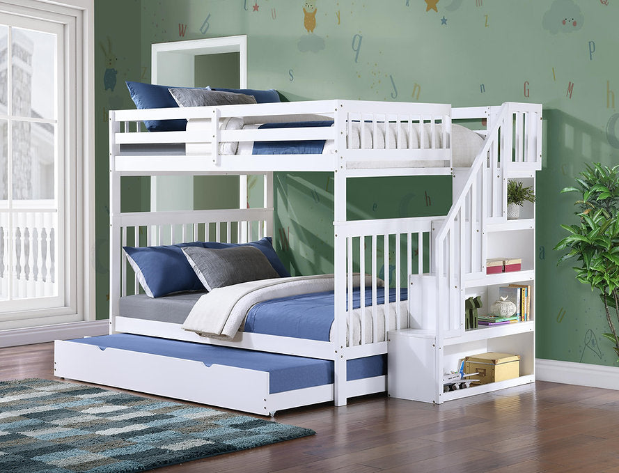 Double/Double Mission Style Bunk Bed-I1855