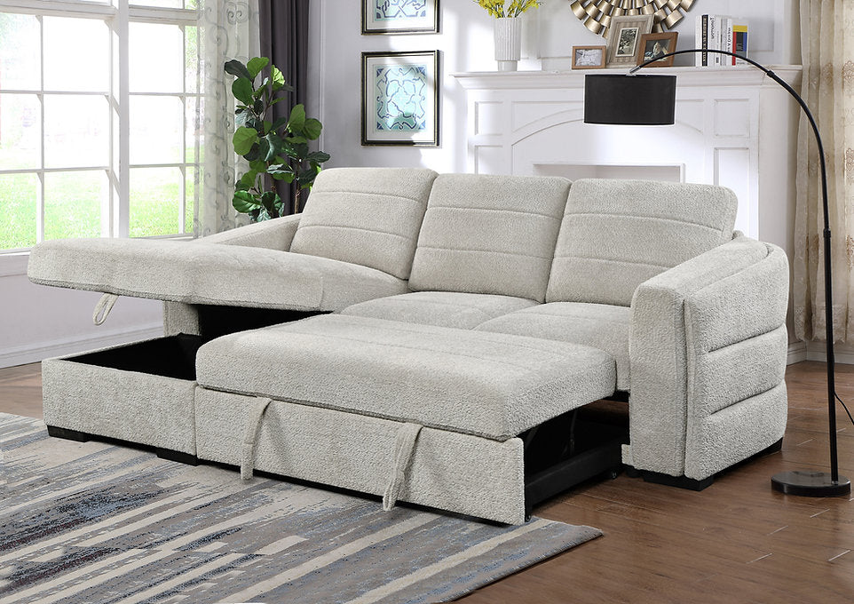 Luxury Bouclé Sleeper Sofa-I9085(9086)