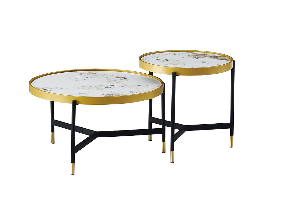 Set of 2 Round Coffee Tables-I2625