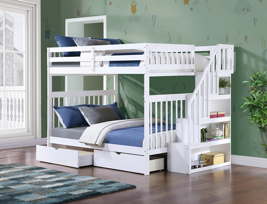Double/Double Mission Style Bunk Bed-I1855
