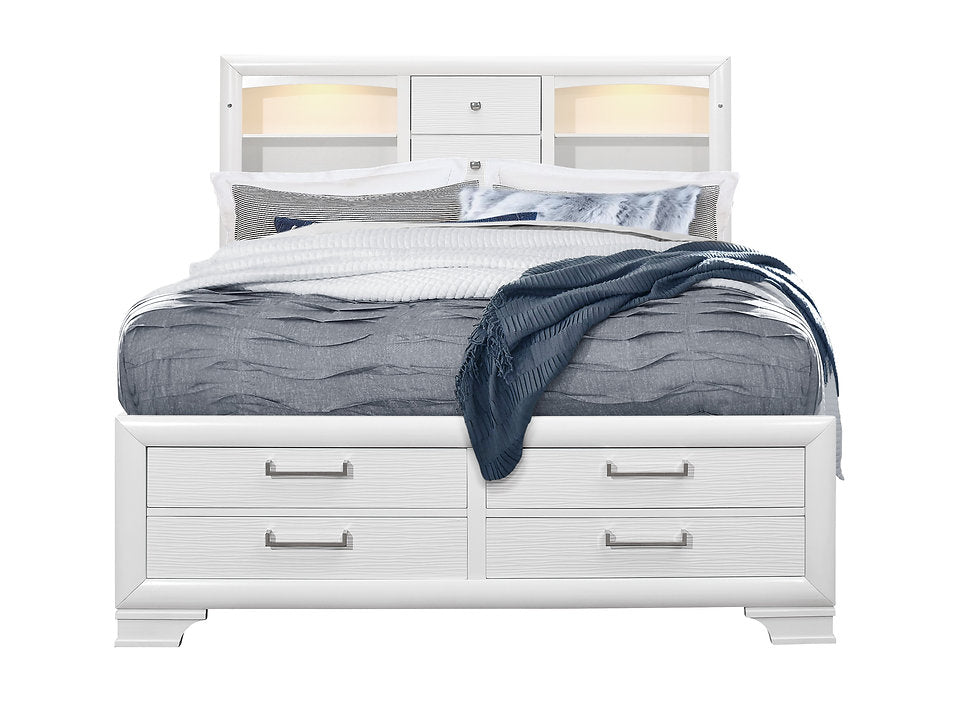 Modern Classic Bedroom Collection-Jordyn (White)