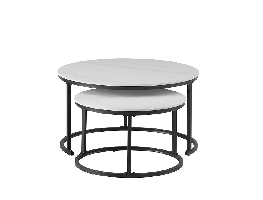 Set of 2 Round Coffee Tables-I2630