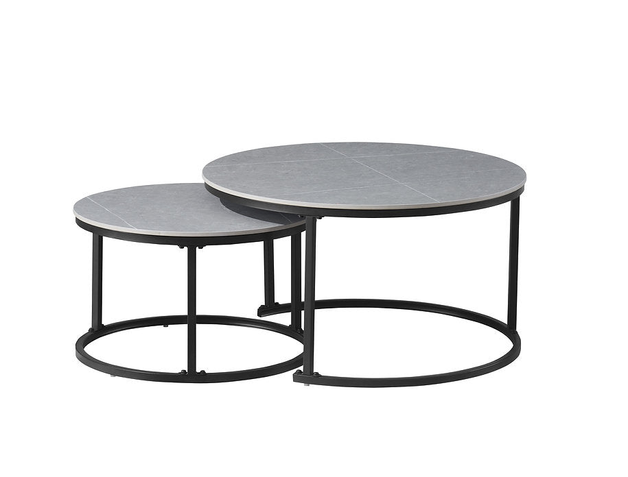 Set of 2 Round Coffee Tables-I2631