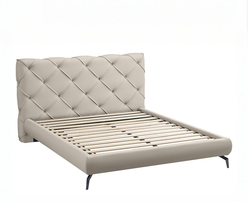 Modern PU Leather Platform Bed-I5945