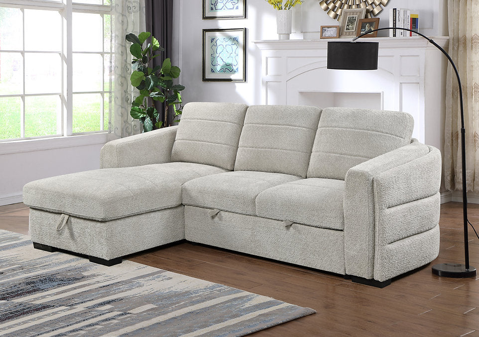 Luxury Bouclé Sleeper Sofa-I9085(9086)
