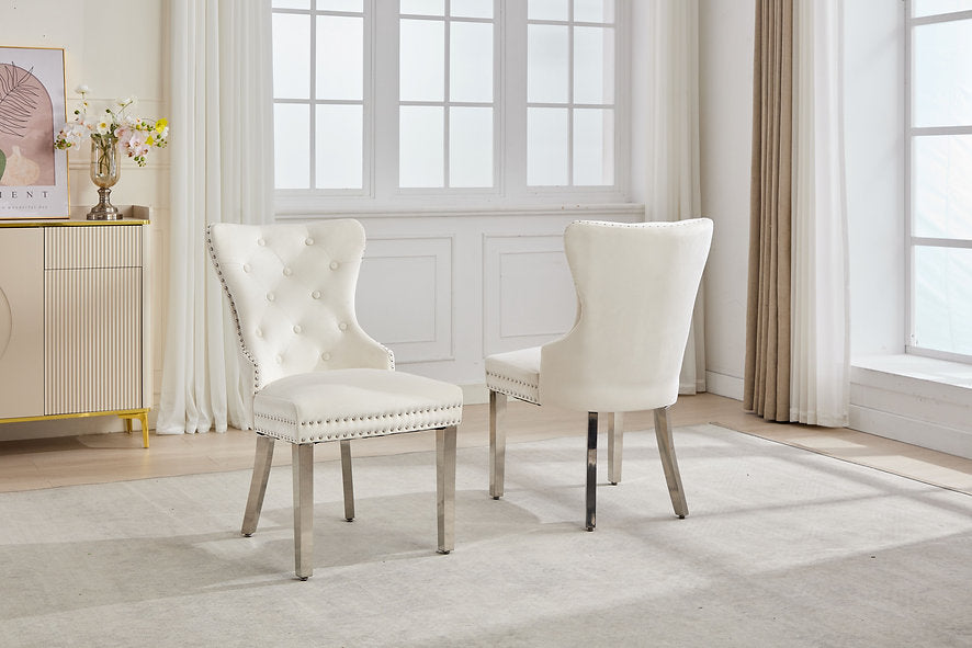 Set of 2 Accent Chairs – Modern Upholstered Design-I1248