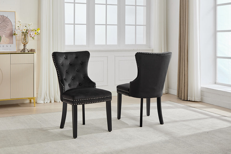 Set of 2 Accent Chairs – Modern Upholstered Design-I1226