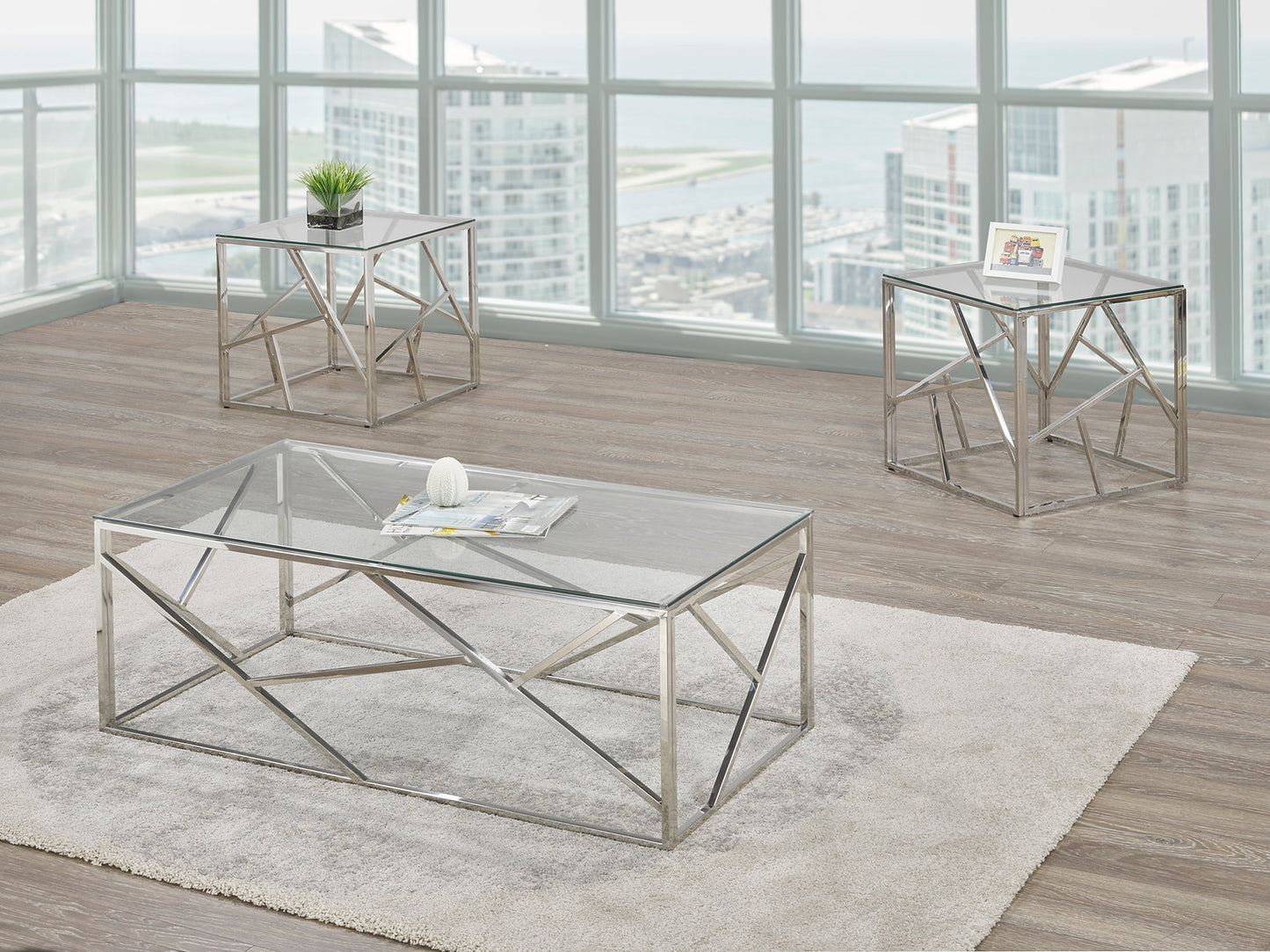 Modern Glass Table-I2350