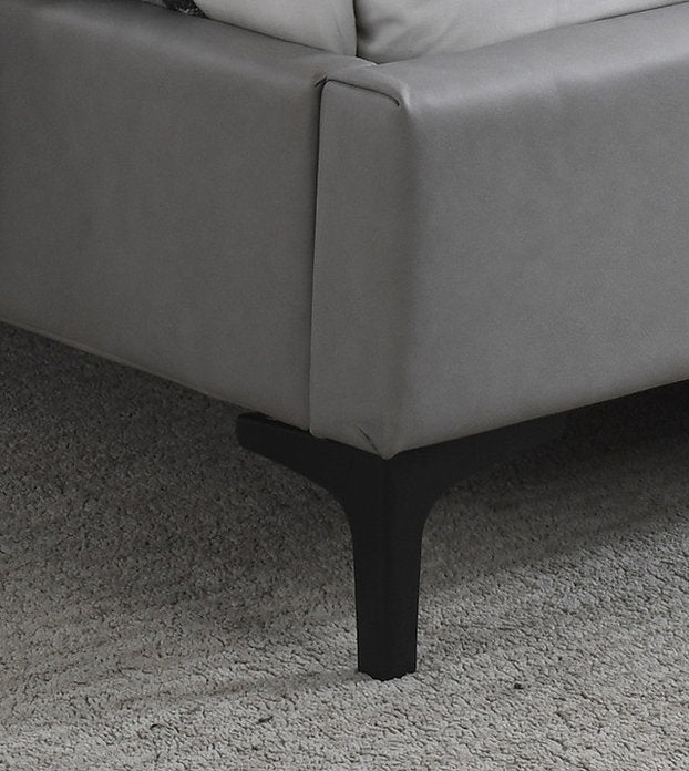 Modern Grey PU Platform Bed -I5340
