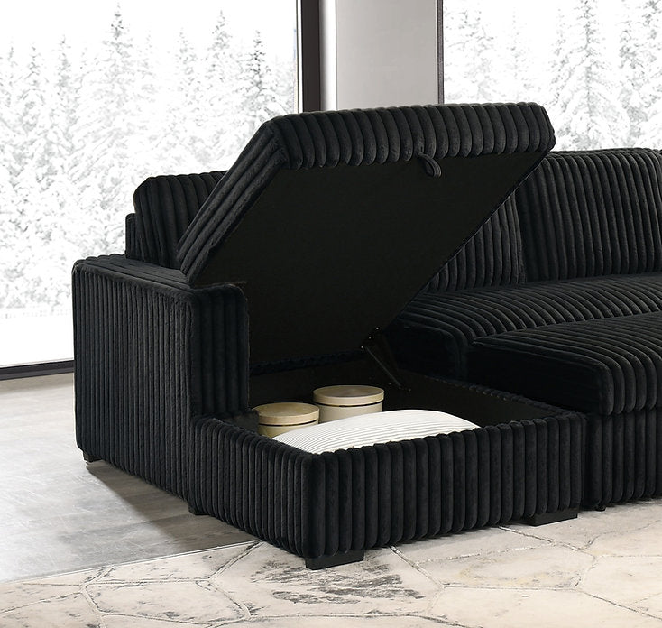 Left-Hand-Facing Sofa Bed Sectional-I9095