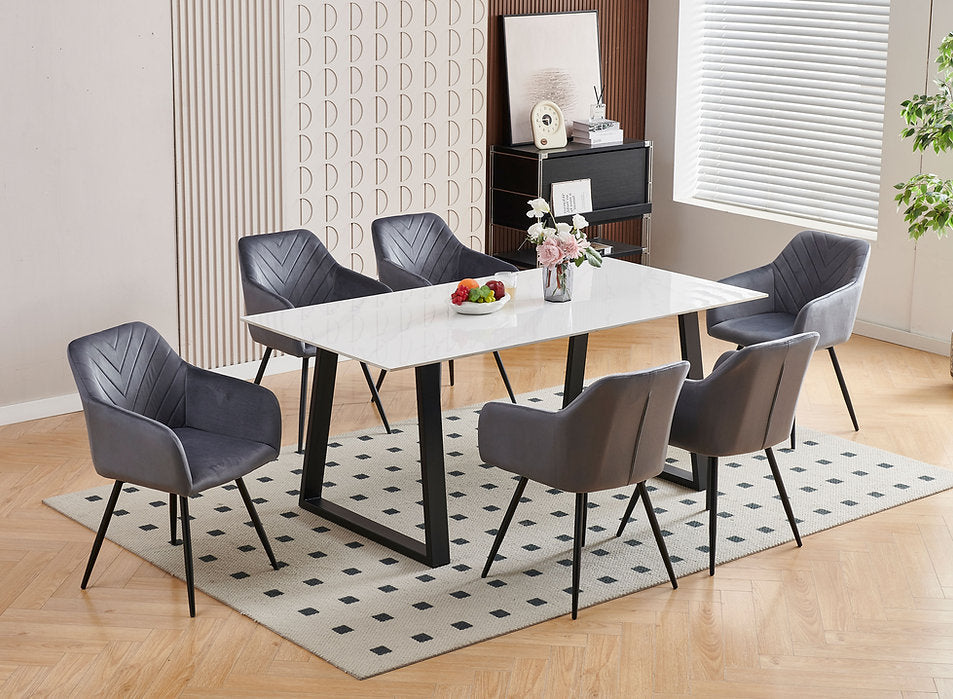 Modern 7-Piece Dining Set-I1550(1552C)