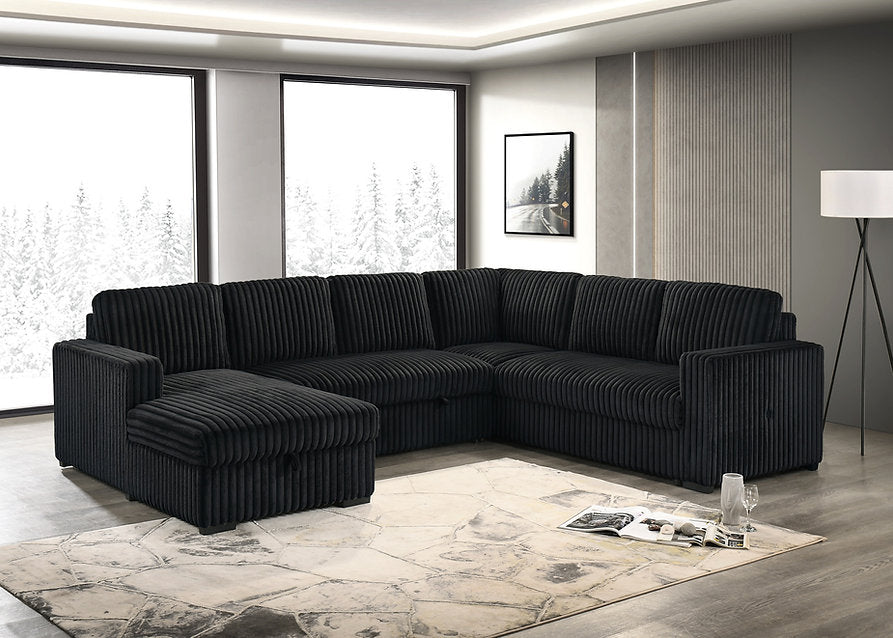 Left-Hand-Facing Sofa Bed Sectional-I9095