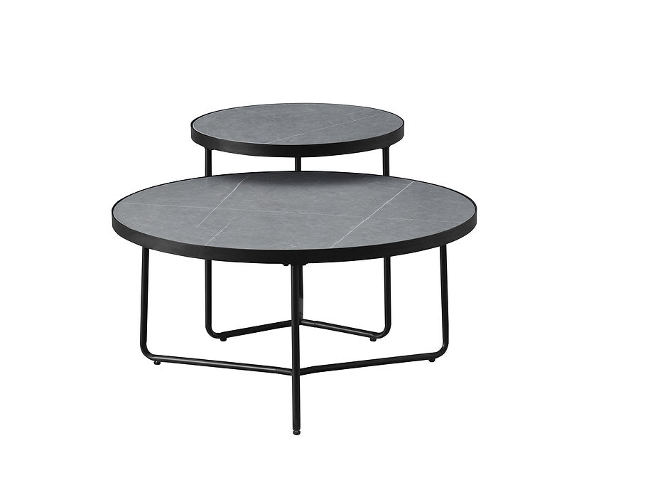 Set of 2 Round Coffee Tables-I2621