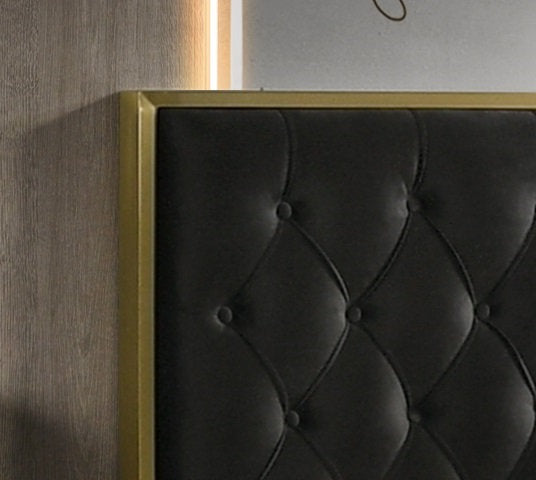 Button Tufted Velvet Platform Bed-Chloe