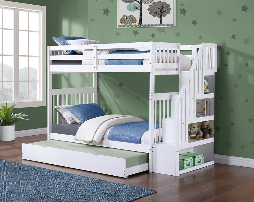 Single/Single Mission Style Bunk Bed-I1845