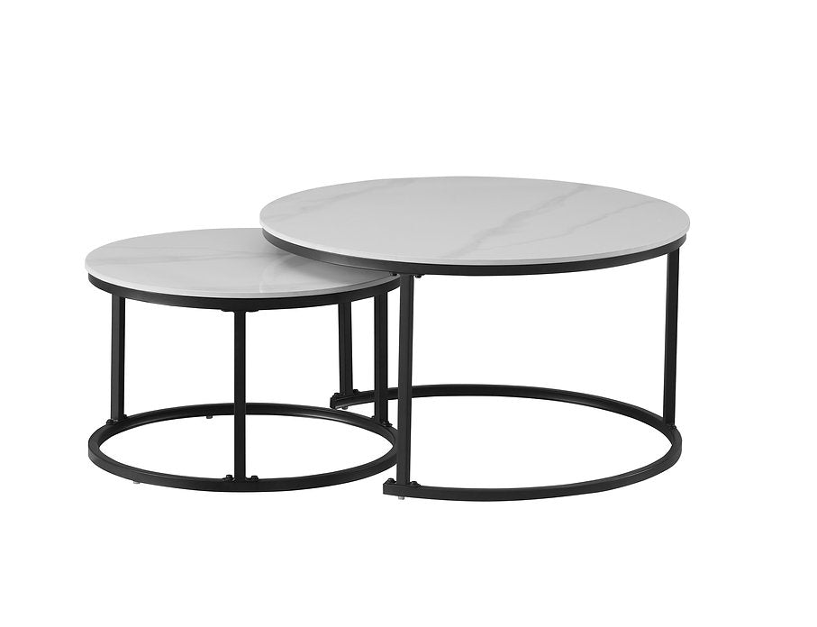 Set of 2 Round Coffee Tables-I2630
