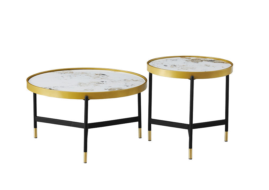 Set of 2 Round Coffee Tables-I2625