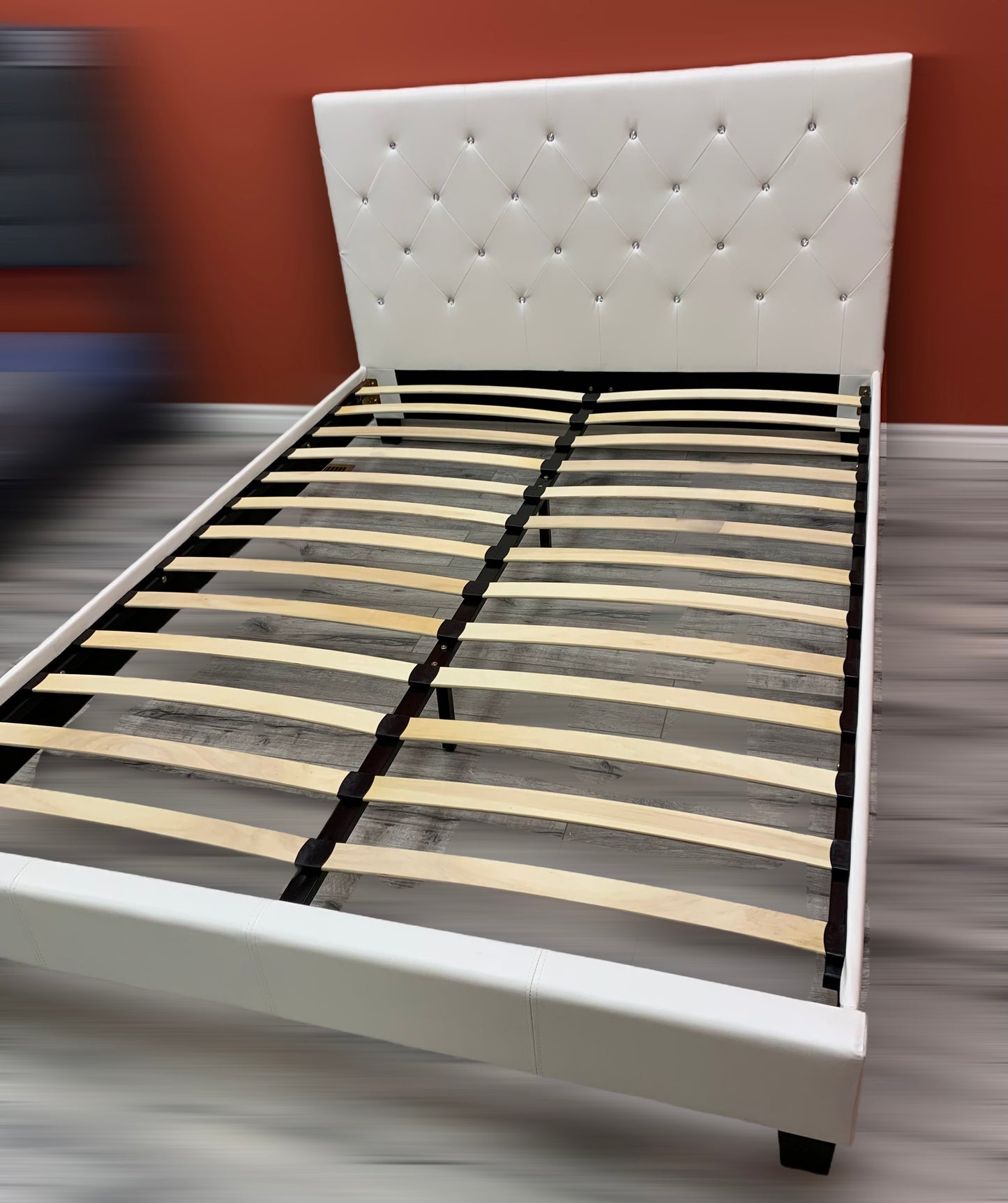 Button Tufted Platform Bed-T2366