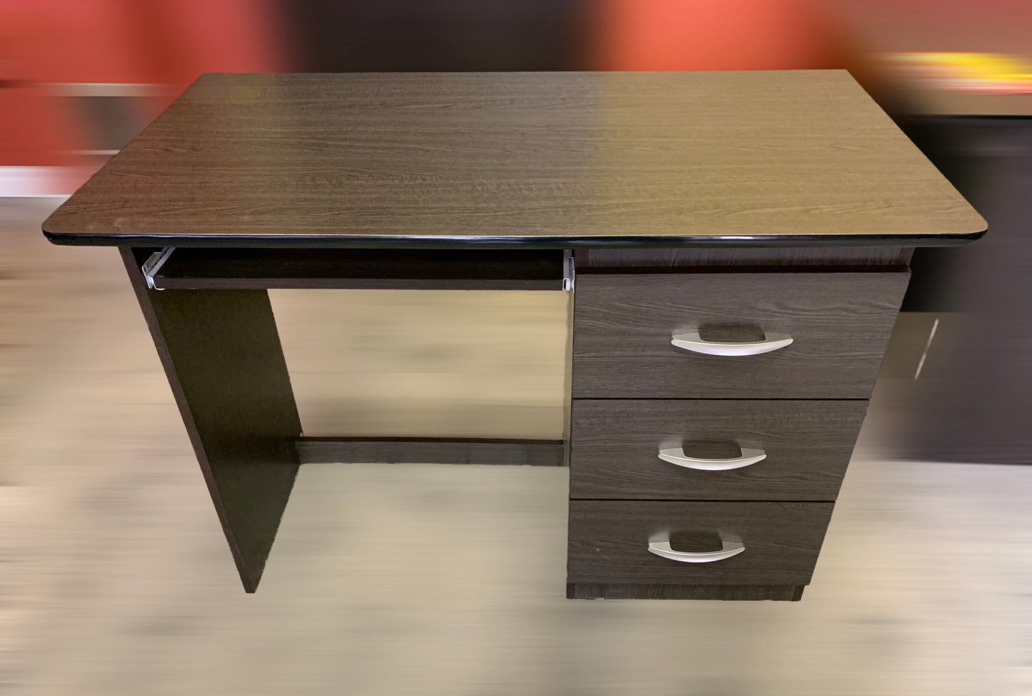 Modern Wooden Office Desk with 3 Drawers