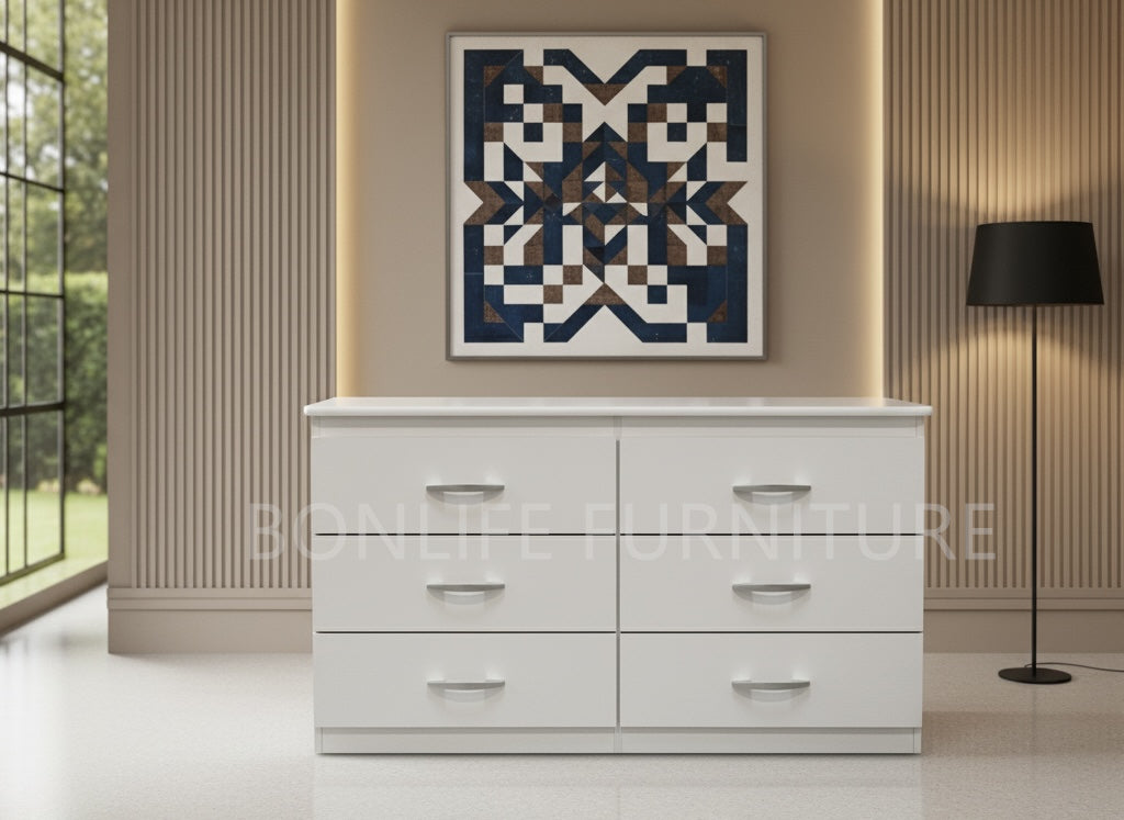 Modern 6-Drawer Dresser -RU