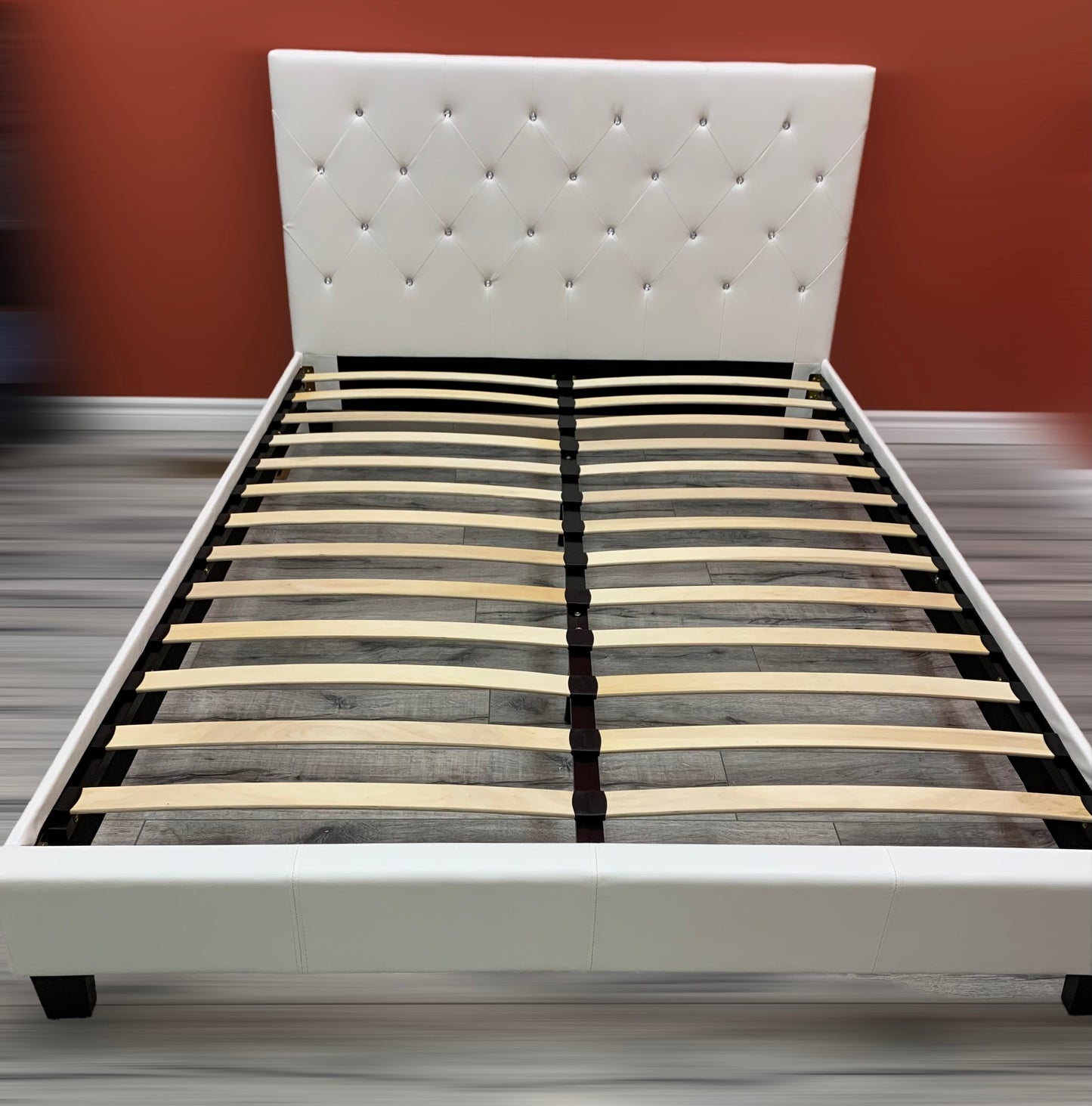 Button Tufted Platform Bed-T2366