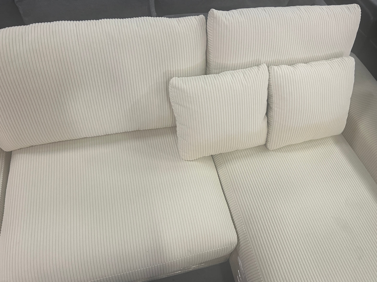 Corduroy Sectional Sofa-ALBANY