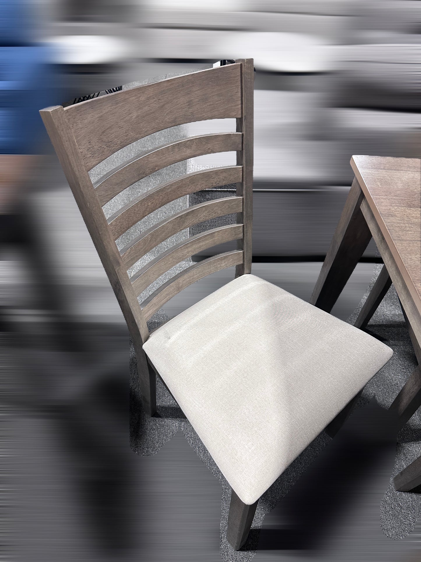 7-Piece Antique Grey Dining Set -I1080
