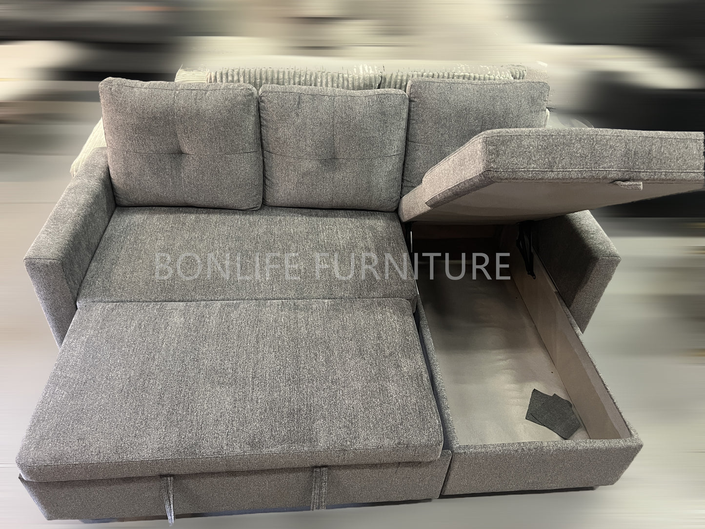 Convertible Sectional Sofa Bed-ISLAND