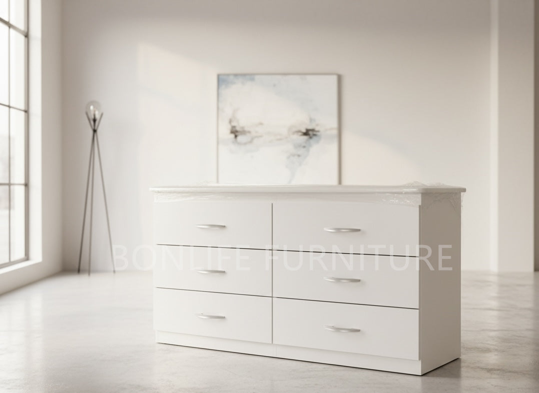 Modern 6-Drawer Dresser -RU