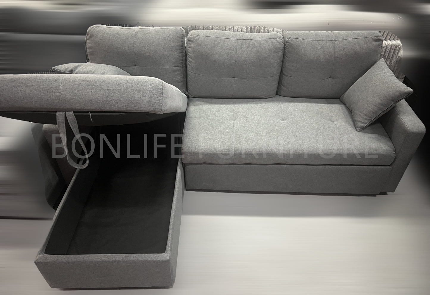 Sectional Sofa Bed with Storage-D1866