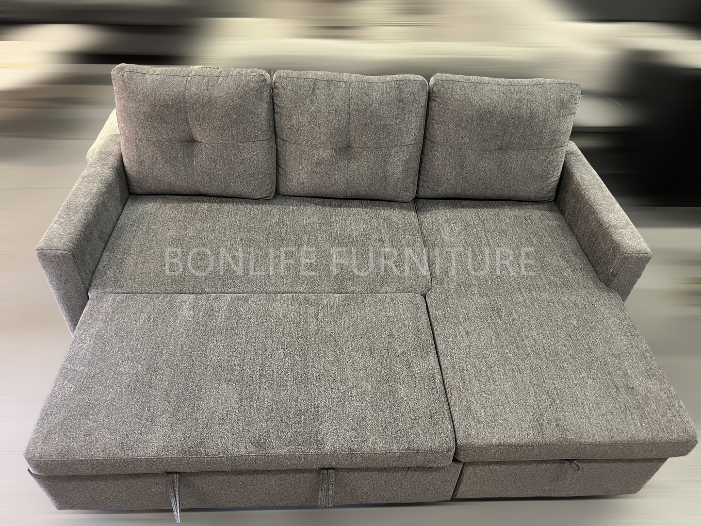 Convertible Sectional Sofa Bed-ISLAND