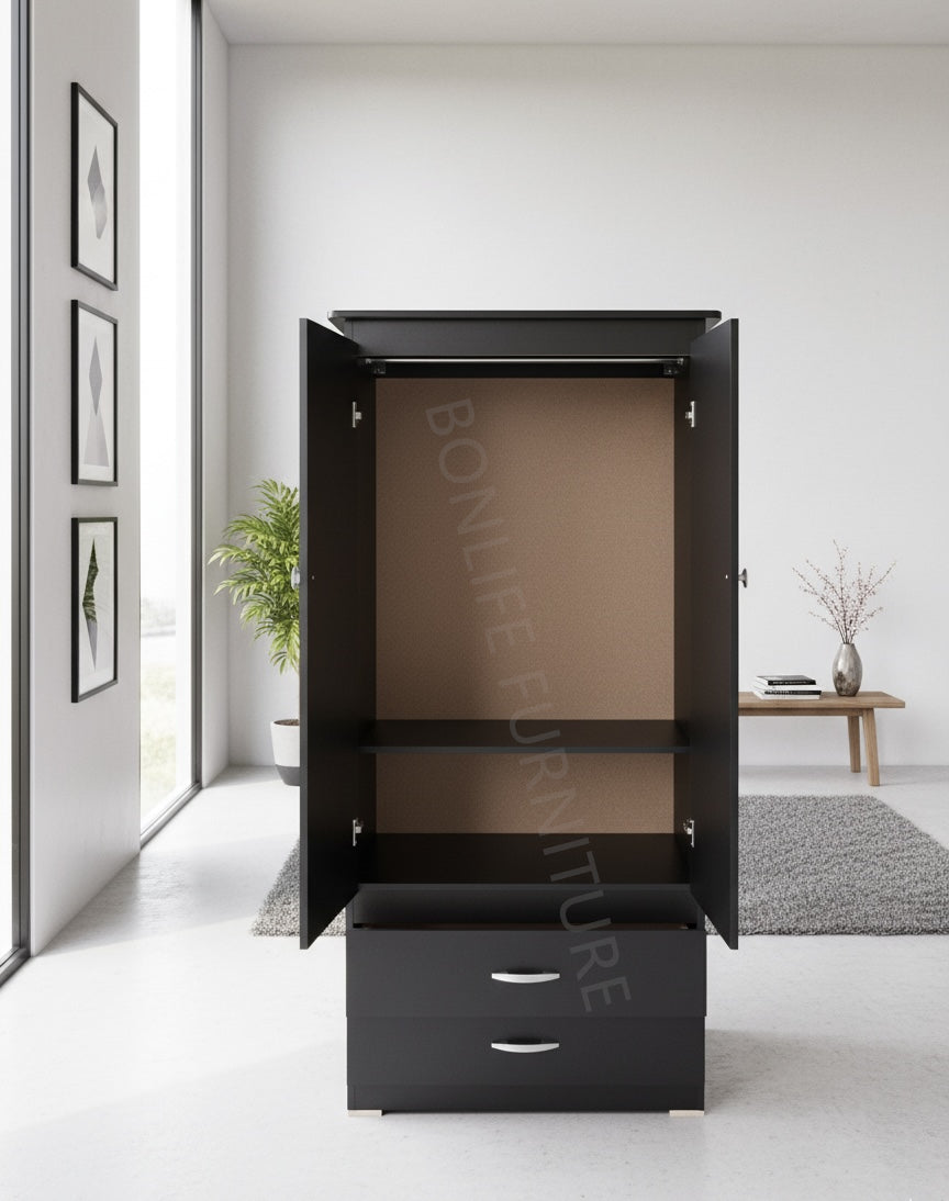 Canadian-Made Panel Wardrobe with Drawers