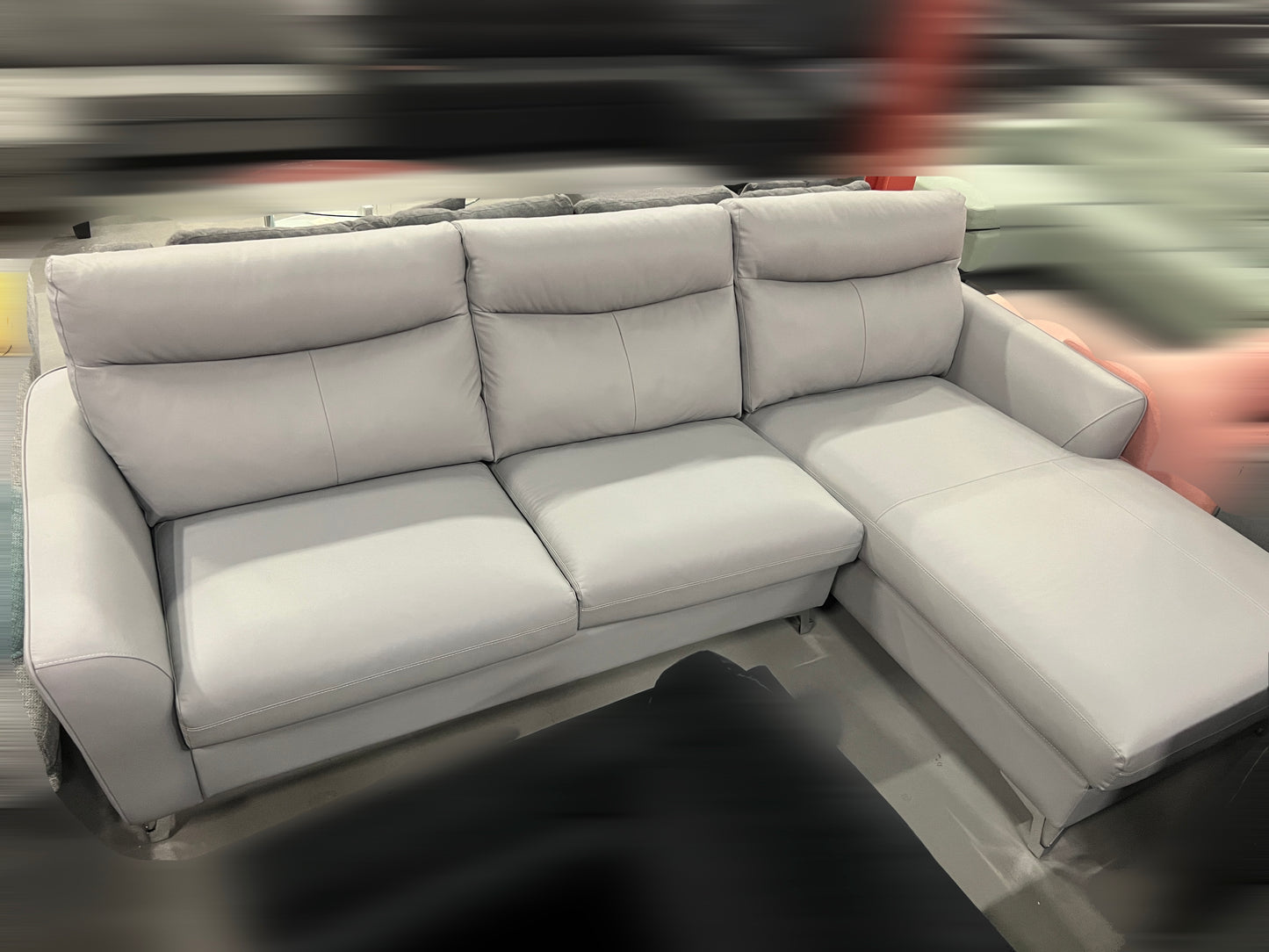 Coco Genuine Leather Sectional Sofa