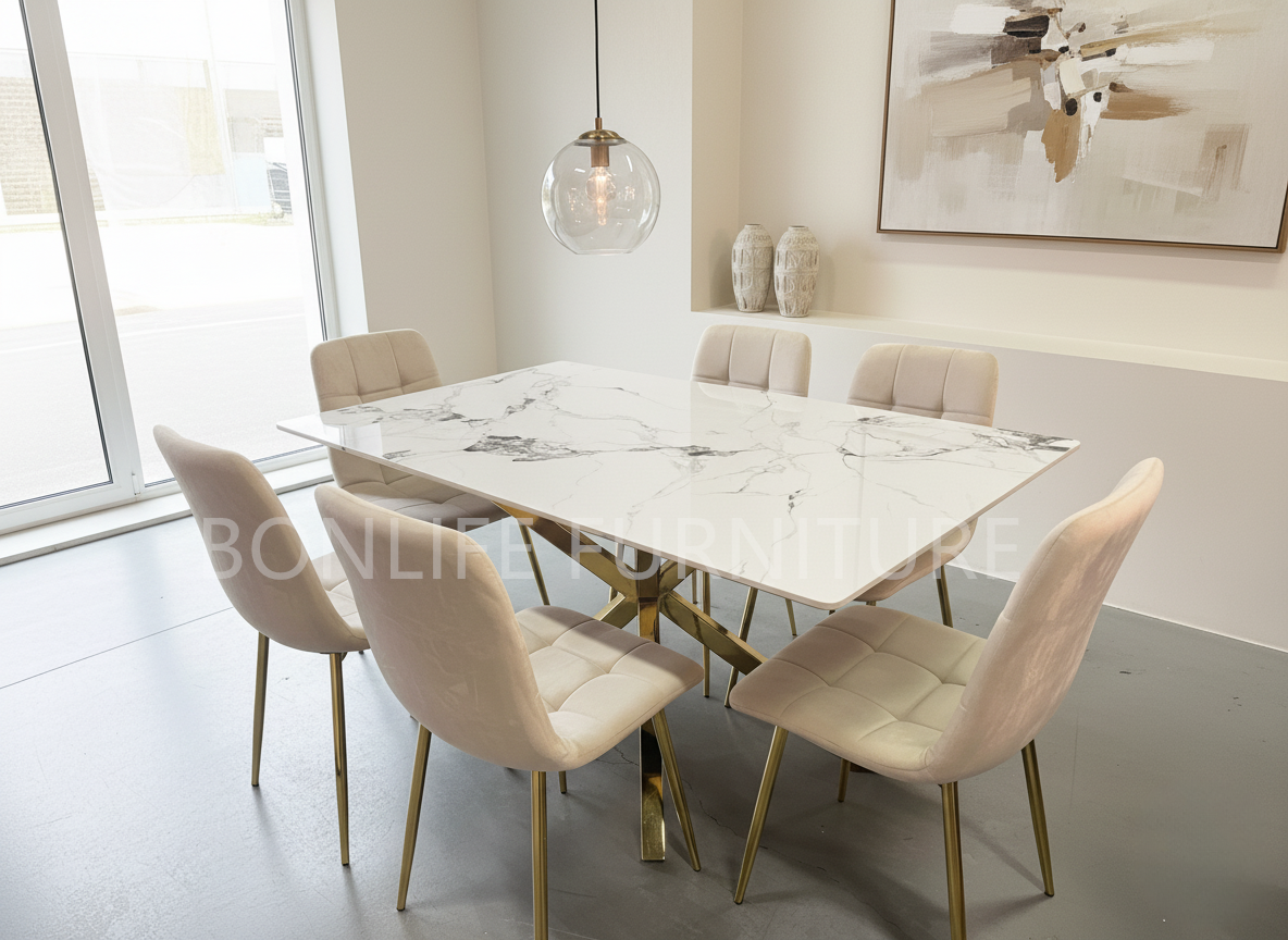7-Piece Modern Dining Set-BDT18