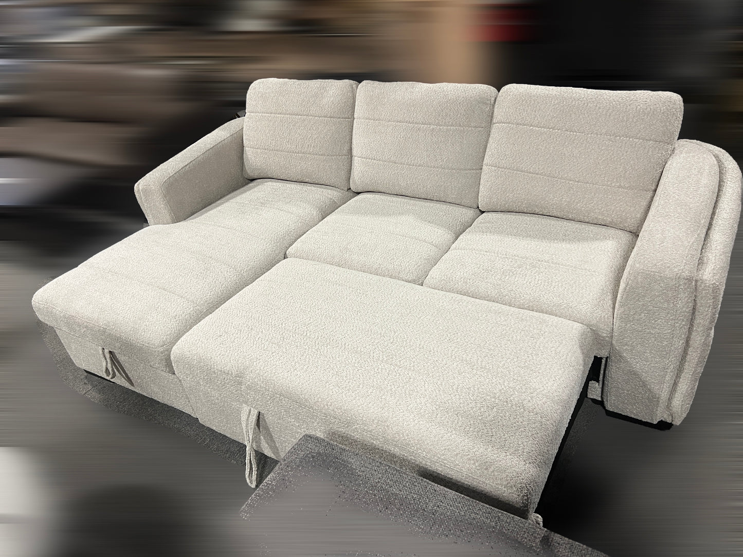 Luxury Bouclé Sleeper Sofa-I9085(9086)