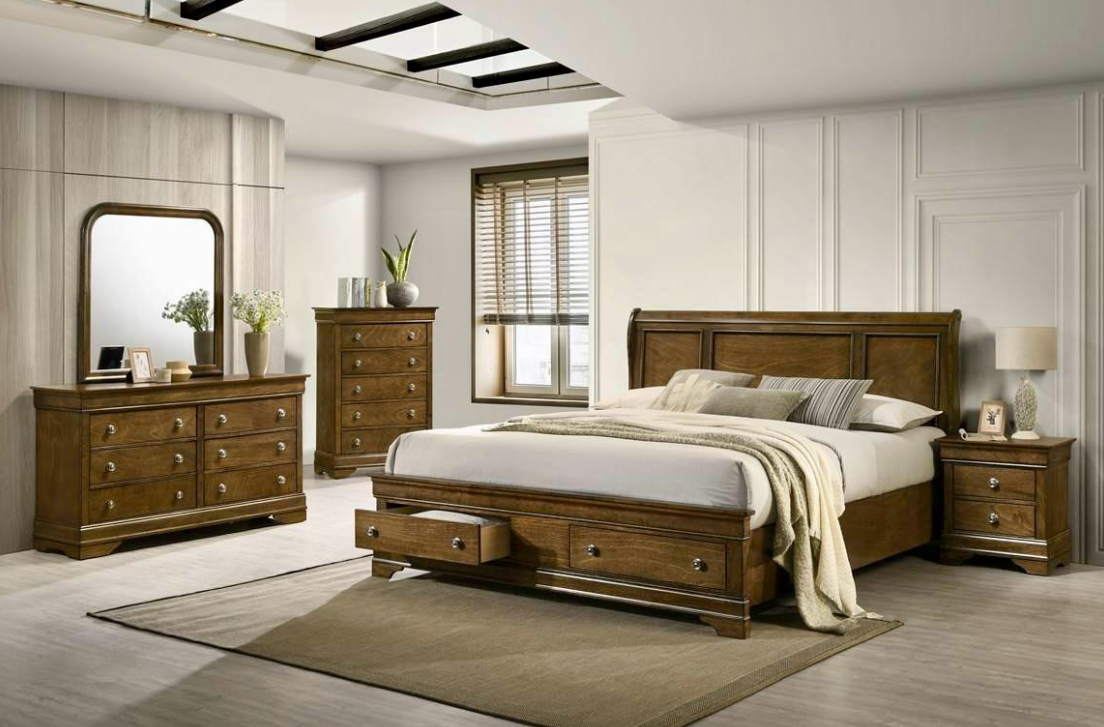 Toffee Wooden Bedroom Furniture Collection – DEXTER(Storage )