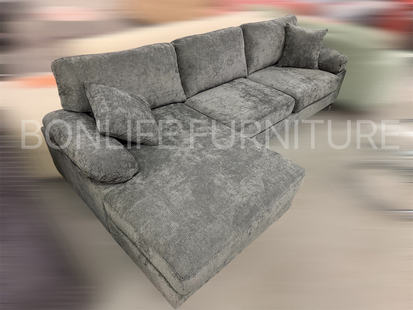Modern Fabric Sectional Sofa with Chaise-NOVA